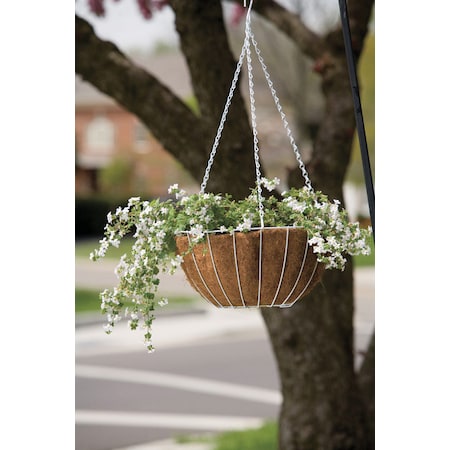 Panacea Panacea Steel Hanging Basket White 88504
